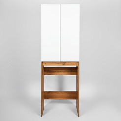 Viant Шкаф пенал Бостон 64.5 под стиральную машину белый/дуб вотан – фотография-3